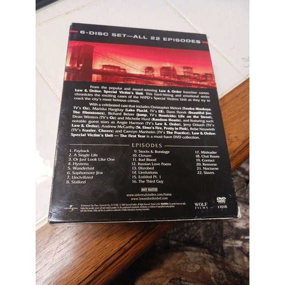 Law & Order: Special Victims Unit - The First Year (DVD, 2003, 6-Disc Set) - Picture 2 of 3